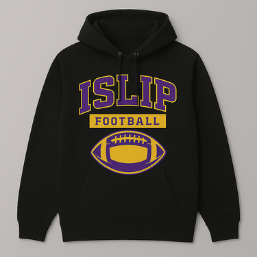Islip Football Hoodie – Purple & Gold Pro Team Edition